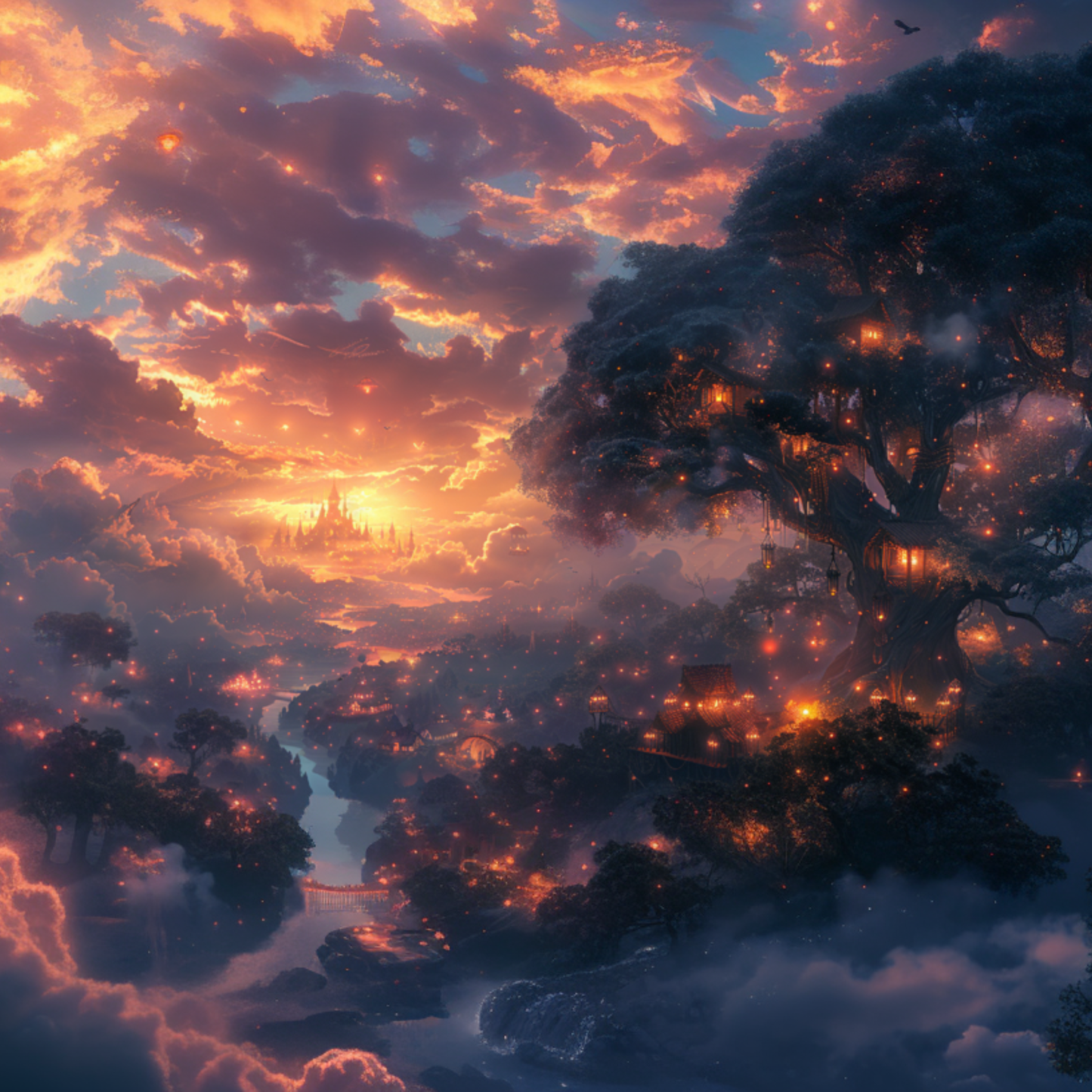 Fantasy Anime Dreamscapes – 10 Enchanted Fairy Tale Wallpapers (Desktop & Phone)