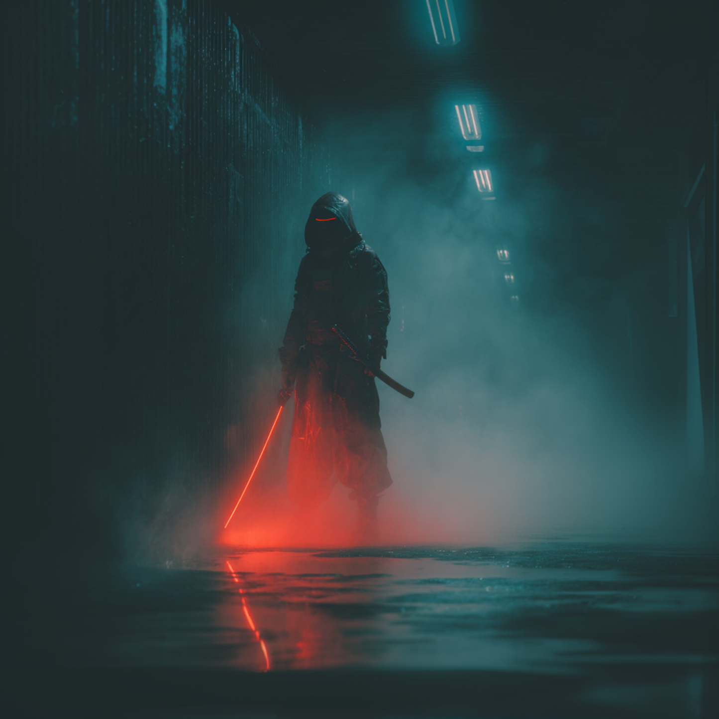 Cyberpunk Samurai 4K Wallpaper Pack - Neon Ronin Ultrawide Desktop Background - Futuristic Ninja Mobile Wallpaper - Set of 8 Digital Downloads.