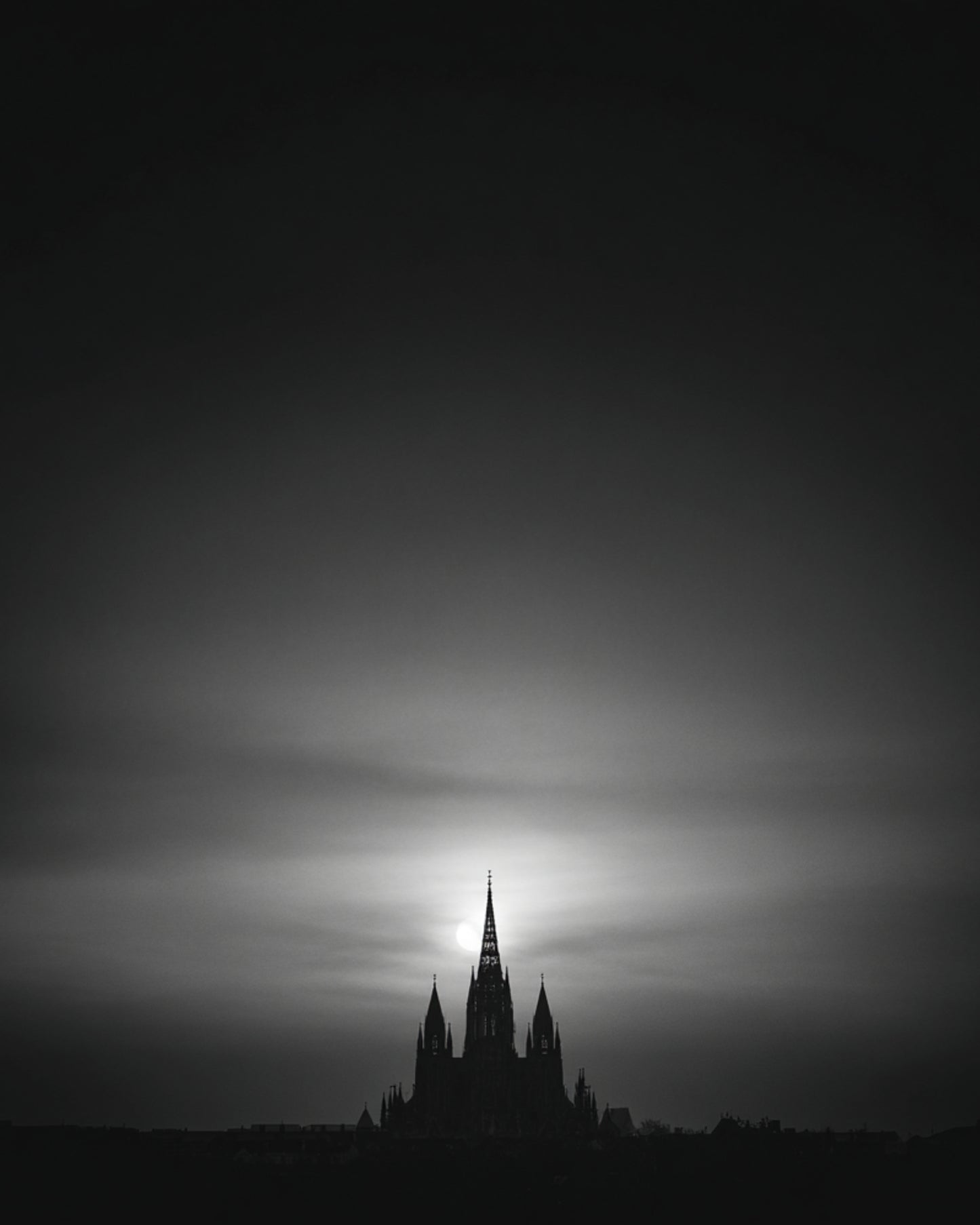 Midnight Cathedral Collection – Black and White Gothic Architecture Wall Art Set | Minimal Fine Art Photography | Moody Romantic Noir Decor