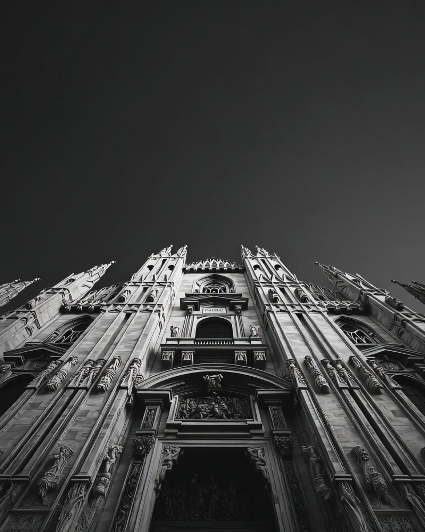 Midnight Cathedral Collection – Black and White Gothic Architecture Wall Art Set | Minimal Fine Art Photography | Moody Romantic Noir Decor