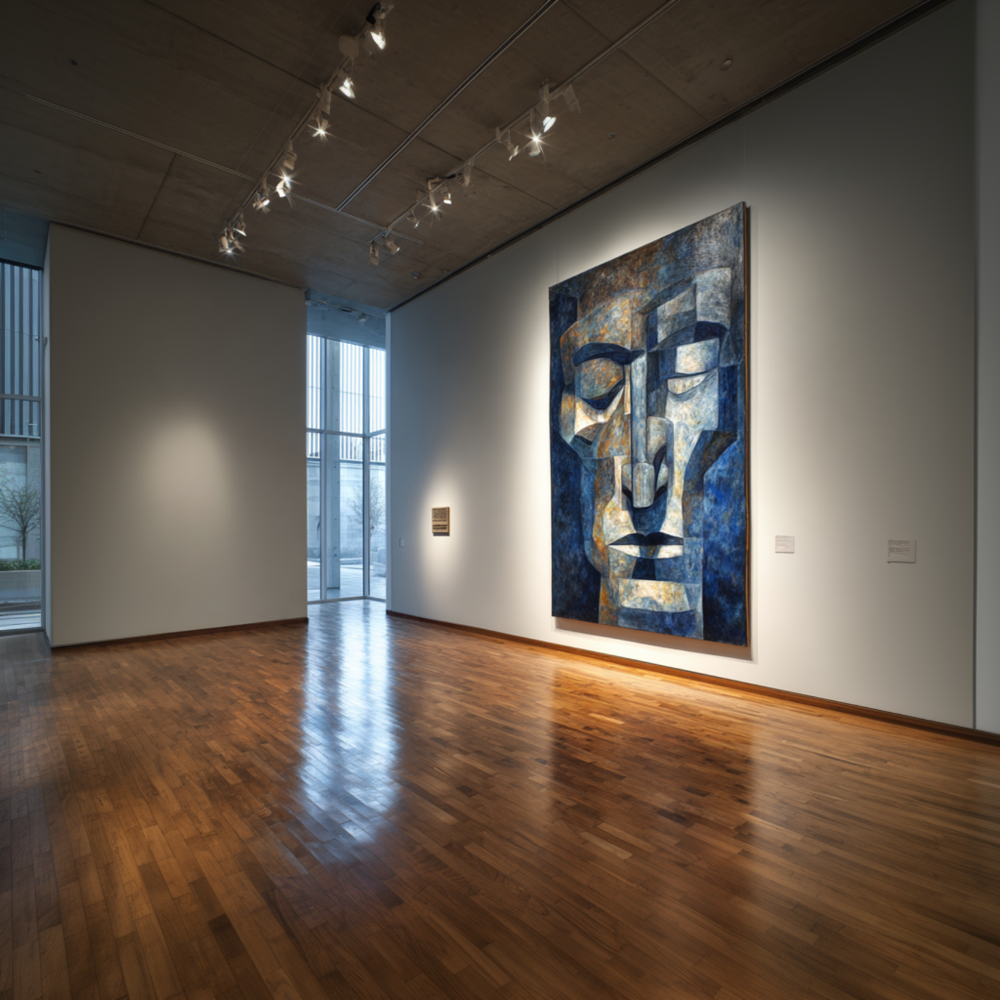 Geometric Abstract Portrait Wallpaper - Modern Cubism 4K Desktop Art - Minimalist Fragmented Face Decor - Set of 8 Digital Gallery Prints