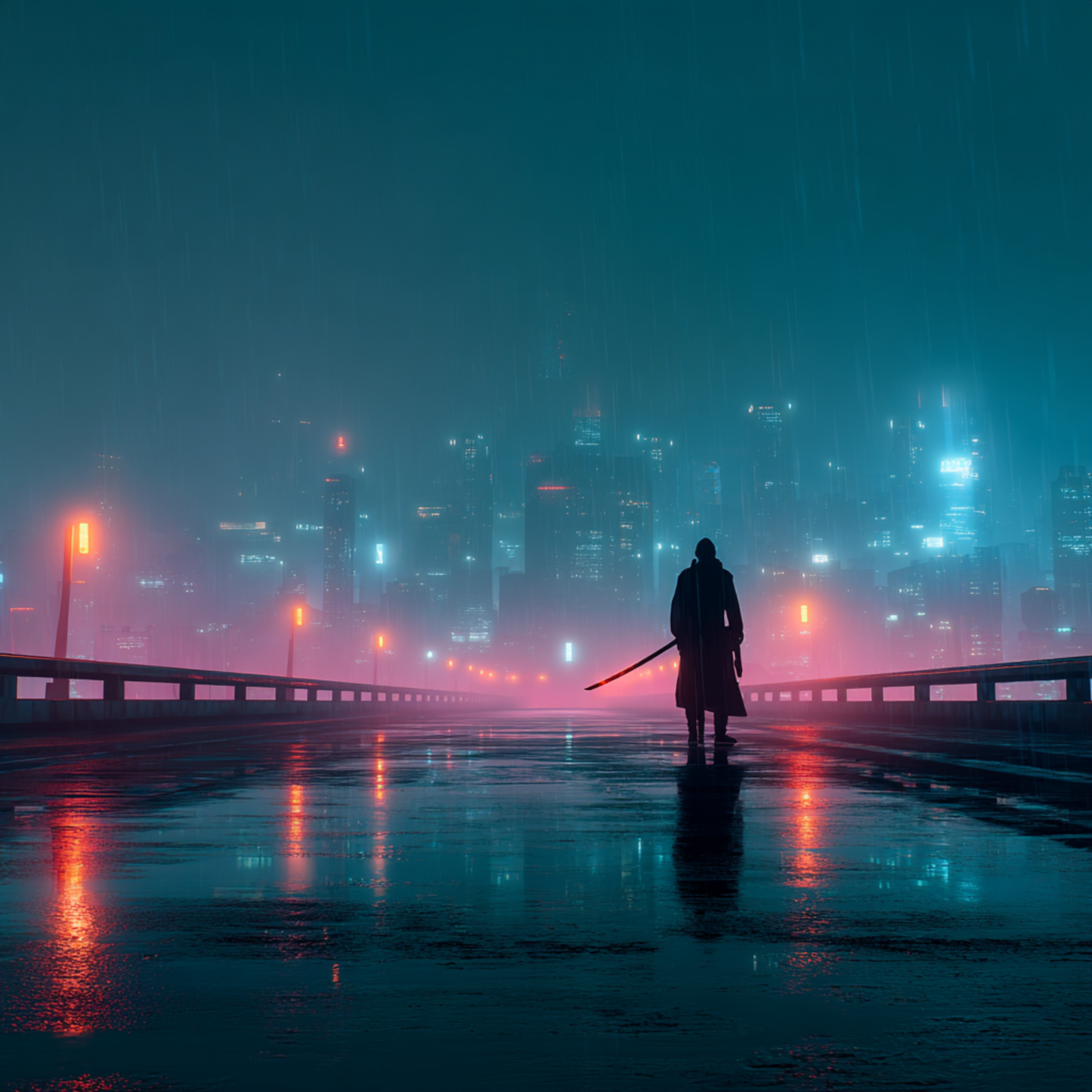 Cyberpunk Samurai 4K Wallpaper Pack - Neon Ronin Ultrawide Desktop Background - Futuristic Ninja Mobile Wallpaper - Set of 8 Digital Downloads.