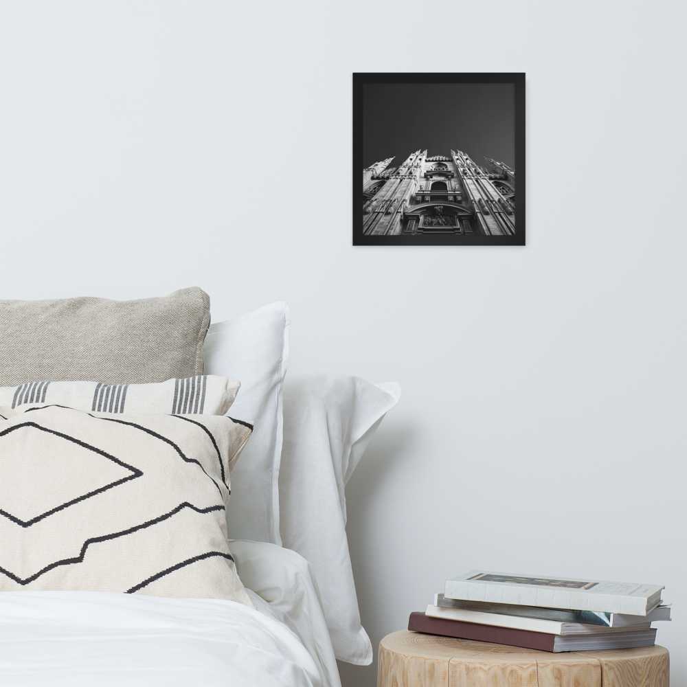 Framed photo paper poster