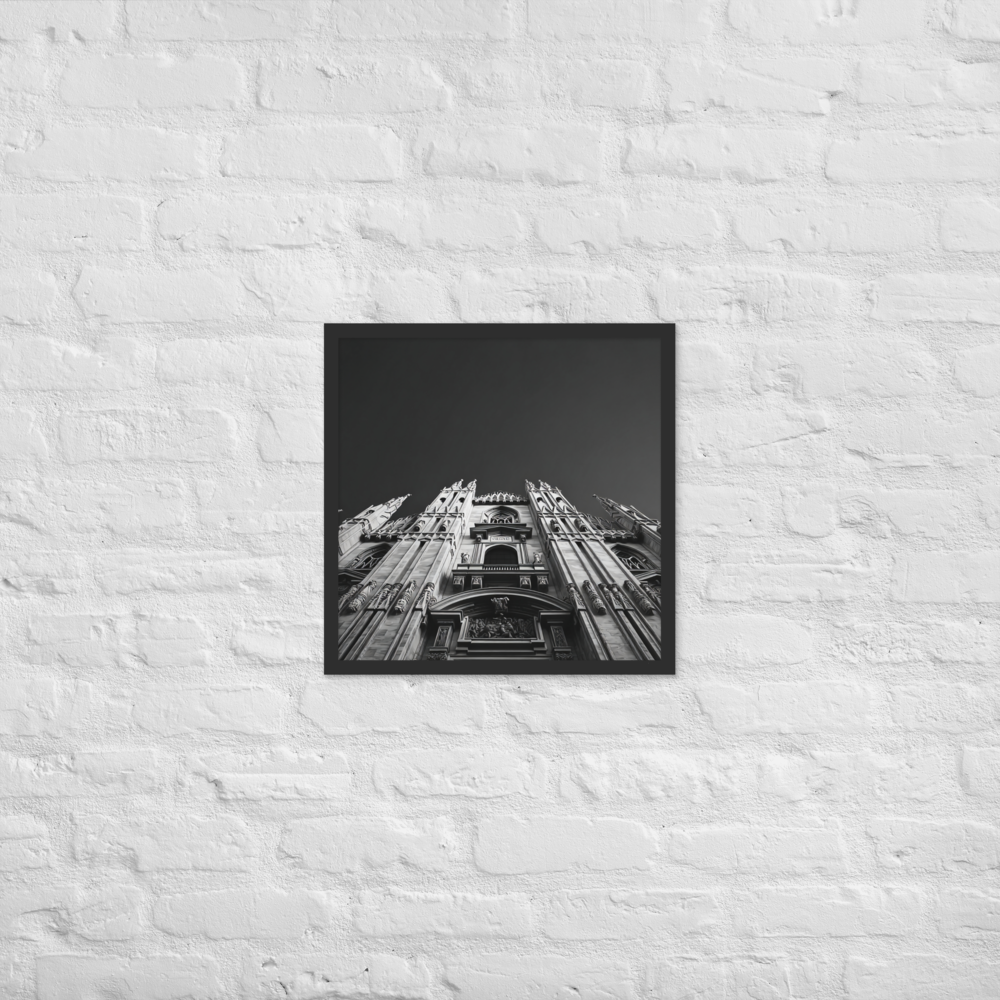 Framed photo paper poster