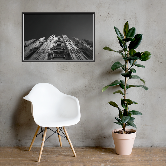Framed photo paper poster